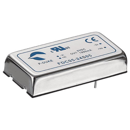 SLP-FDC05 - isolated regulated pcb mount DC/DC Converter Single & Dual Output: 5W