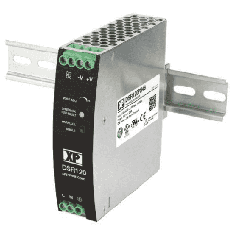 DSR240 240W DIN-Rail Mounting AC to DC Power Supply with 24V and 48V output voltage options. XP Power