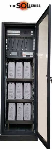 110VDC Battery Charger System with Distribution and Battery Backup